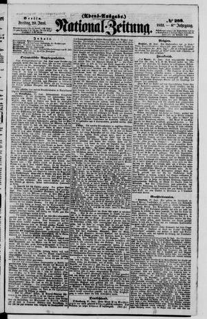 Nationalzeitung vom 29.06.1855