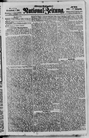 Nationalzeitung vom 07.07.1855