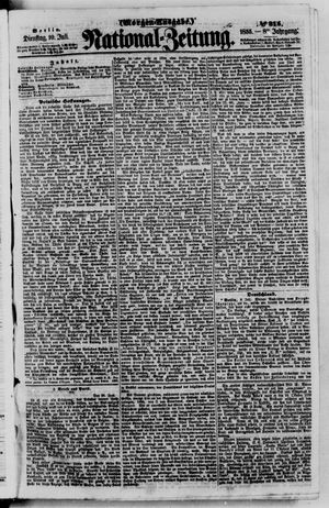 Nationalzeitung vom 10.07.1855