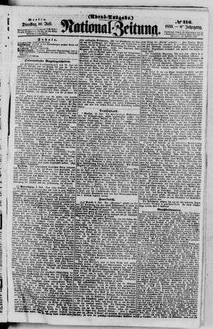 Nationalzeitung on Jul 10, 1855