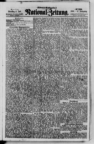 Nationalzeitung vom 17.07.1855