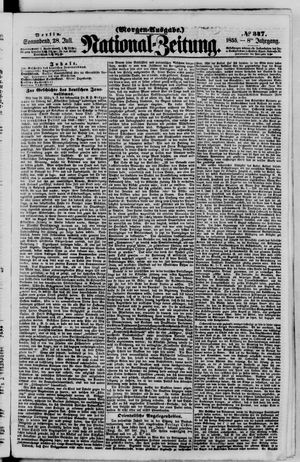 Nationalzeitung vom 28.07.1855