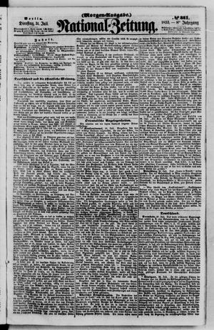 Nationalzeitung vom 31.07.1855