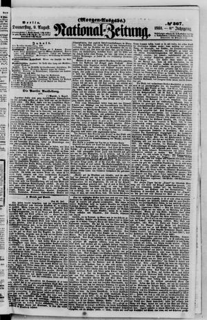 Nationalzeitung vom 09.08.1855