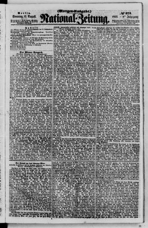 Nationalzeitung vom 12.08.1855