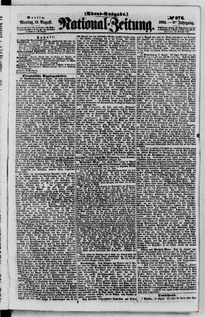 National-Zeitung vom 13.08.1855