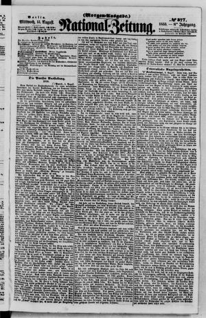 Nationalzeitung vom 15.08.1855