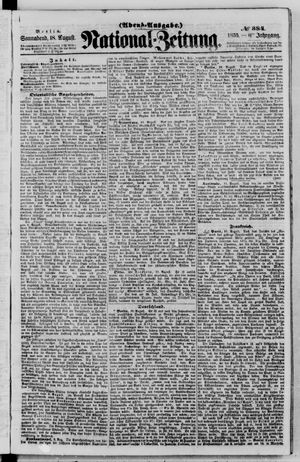 Nationalzeitung vom 18.08.1855