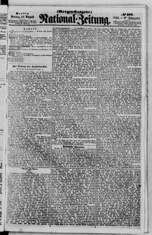 Nationalzeitung vom 24.08.1855