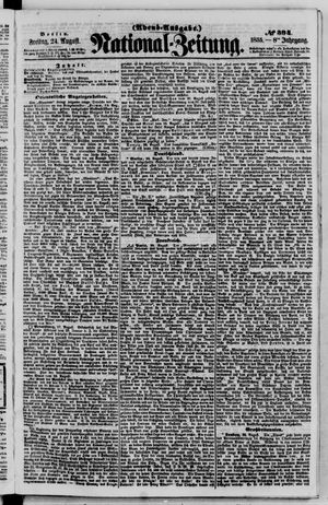 Nationalzeitung vom 24.08.1855