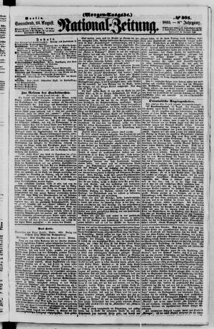 Nationalzeitung vom 25.08.1855