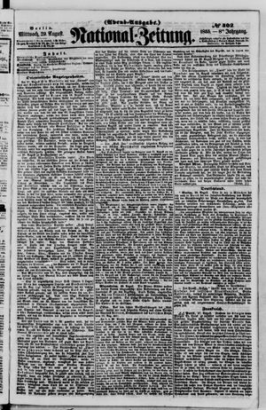 Nationalzeitung vom 29.08.1855