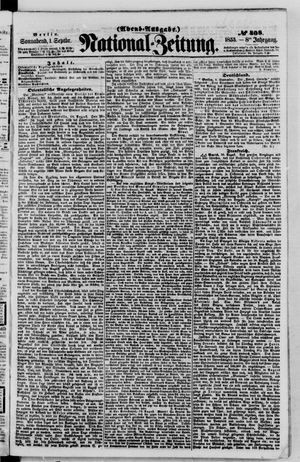 Nationalzeitung vom 01.09.1855
