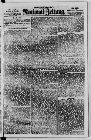 Nationalzeitung vom 07.09.1855