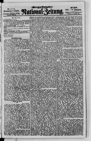 Nationalzeitung vom 08.09.1855