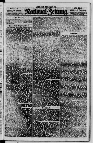 National-Zeitung vom 14.09.1855