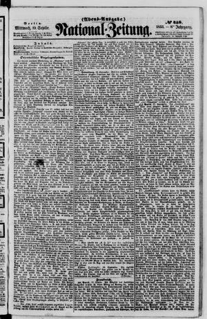 Nationalzeitung vom 19.09.1855