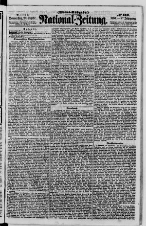 Nationalzeitung vom 20.09.1855