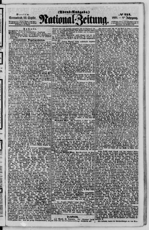 Nationalzeitung vom 22.09.1855