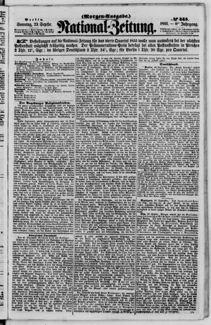 Nationalzeitung vom 23.09.1855