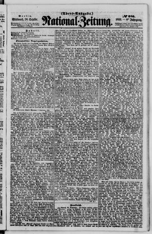 Nationalzeitung on Sep 26, 1855