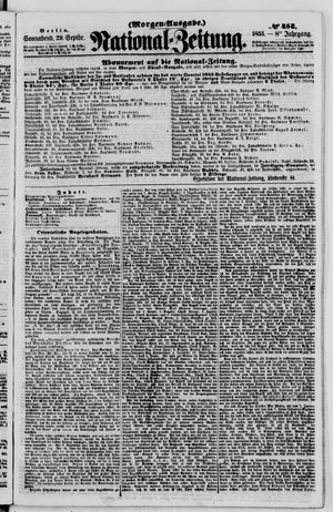 Nationalzeitung vom 29.09.1855