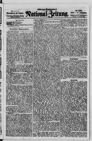 Nationalzeitung vom 29.09.1855