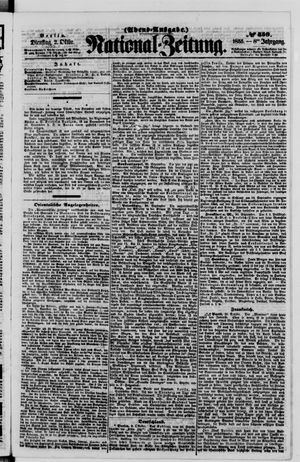 Nationalzeitung vom 02.10.1855