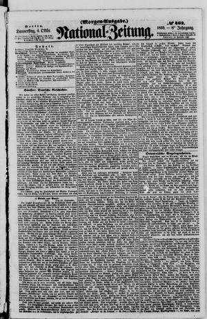 Nationalzeitung vom 04.10.1855