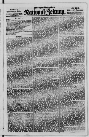 Nationalzeitung vom 06.10.1855
