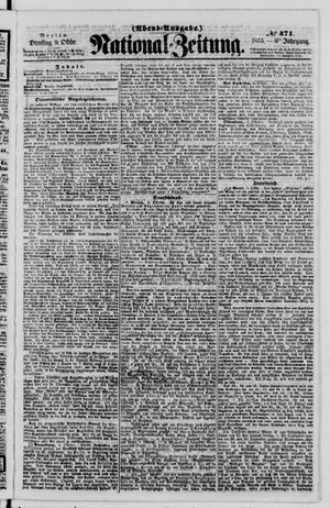 Nationalzeitung vom 09.10.1855