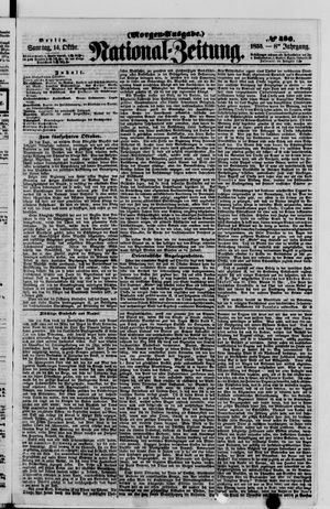 Nationalzeitung vom 14.10.1855