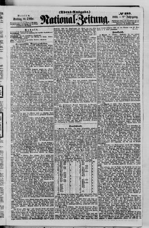 Nationalzeitung vom 19.10.1855