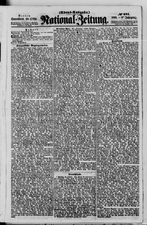 Nationalzeitung vom 20.10.1855