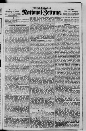 Nationalzeitung vom 24.10.1855