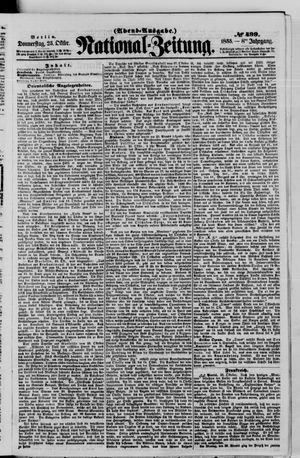 Nationalzeitung vom 25.10.1855