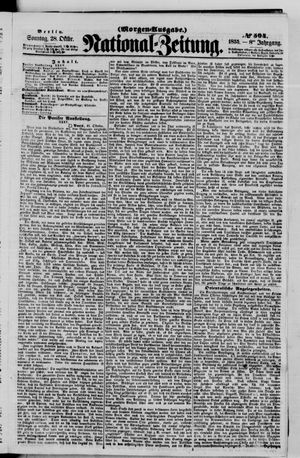 Nationalzeitung vom 28.10.1855