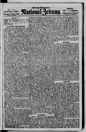 Nationalzeitung vom 01.11.1855