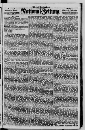 Nationalzeitung vom 05.11.1855