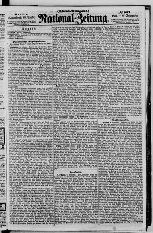 Nationalzeitung vom 10.11.1855