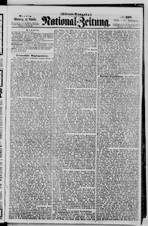 Nationalzeitung vom 12.11.1855