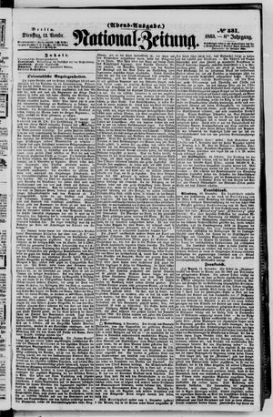Nationalzeitung vom 13.11.1855