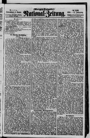 Nationalzeitung vom 17.11.1855