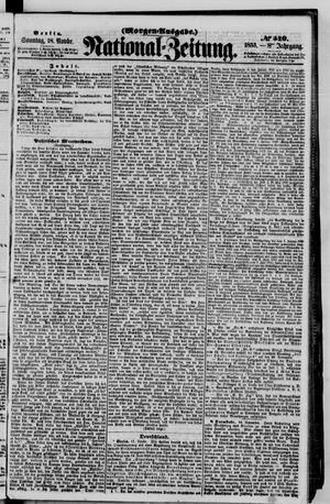 Nationalzeitung vom 18.11.1855