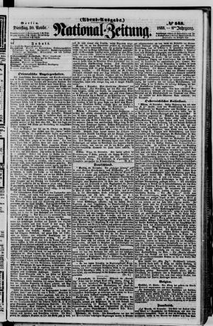 Nationalzeitung vom 20.11.1855