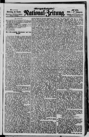 Nationalzeitung vom 25.11.1855