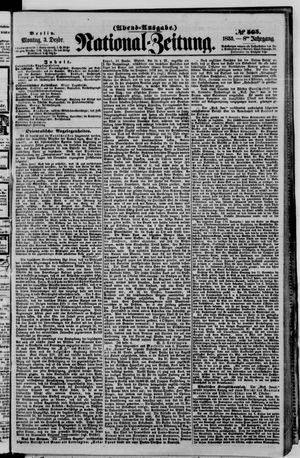 Nationalzeitung vom 03.12.1855