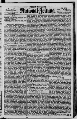 Nationalzeitung vom 07.12.1855