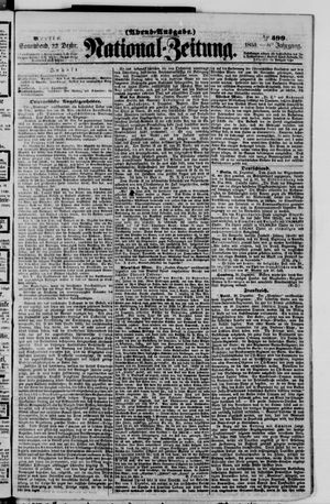 Nationalzeitung vom 22.12.1855