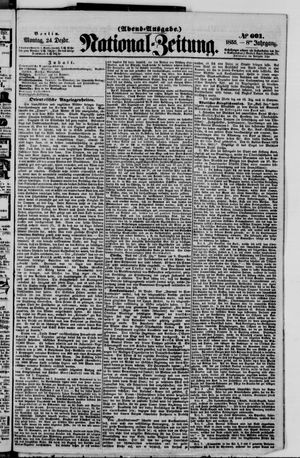 Nationalzeitung vom 24.12.1855
